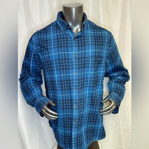 Blue Plaid Men's Shirt